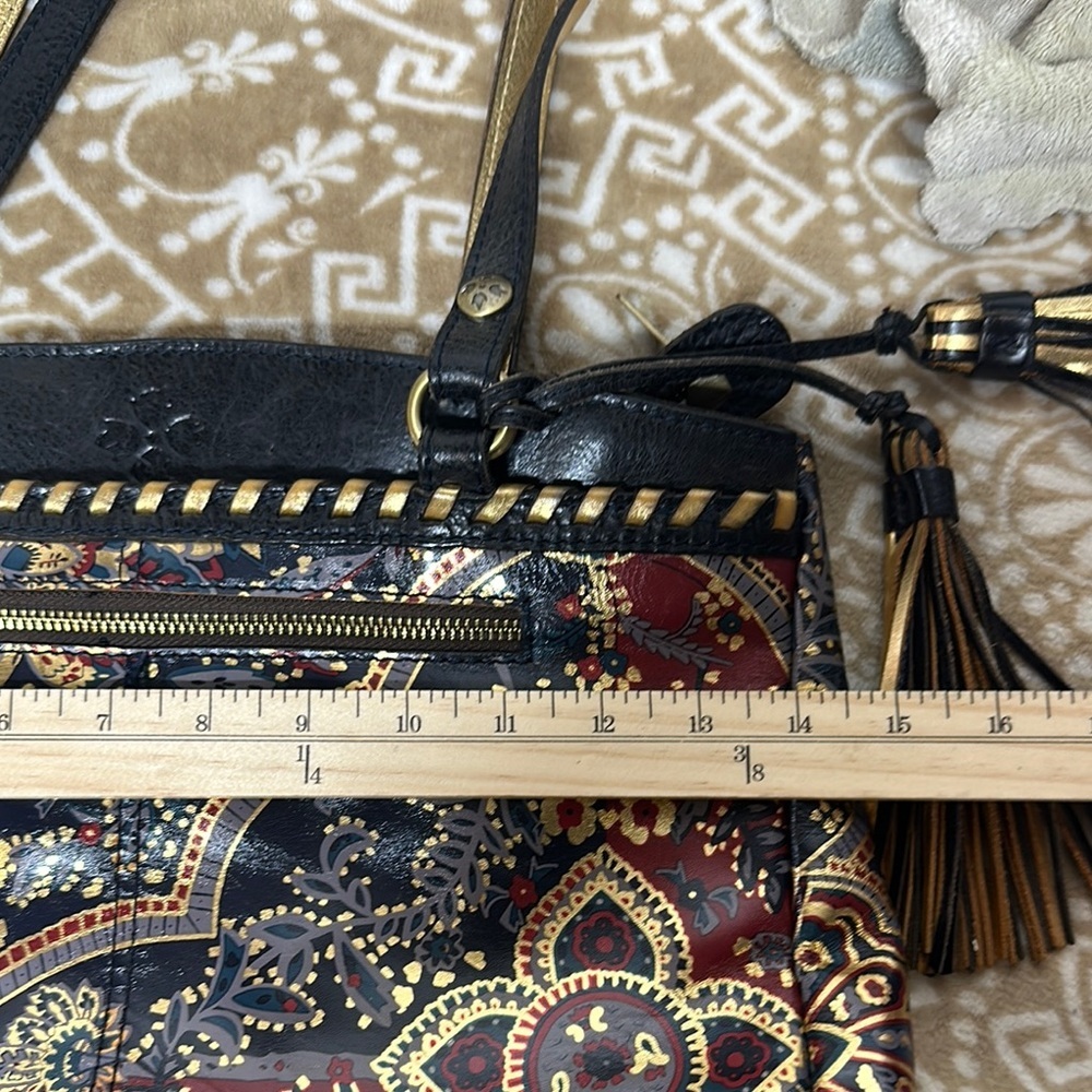 Elegant Black and Red Patterned Women's Bag - Picture 14 of 16